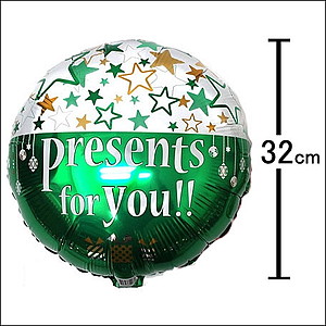 クリスマス装飾風船　スノー＆スノークリスマス　33cm　