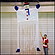 クリスマス装飾　ビッグなスノーマンのハンギングカーテン　H350cm
