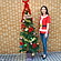 クリスマス装飾　クリスマスツリーセットスクエアポット付　180cm（オーナメント付）
