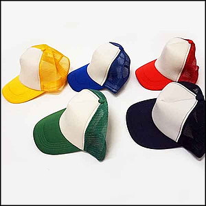イベントキャップ[帽子・ぼうし]　メッシュ×カラー5色セット　各色1個×5個セット