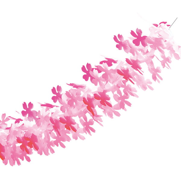 春の装飾 桜の装飾 桜装飾 花びら25枚桃色桜ガーランド L180cm