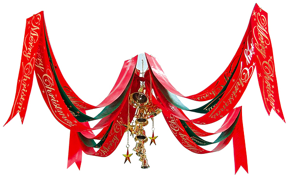 クリスマス装飾 クリスマスベルペナントセンター W180cm イベントグッズ イベント用品