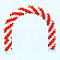 バルーンアーチセット　H266cm／白ｘ赤